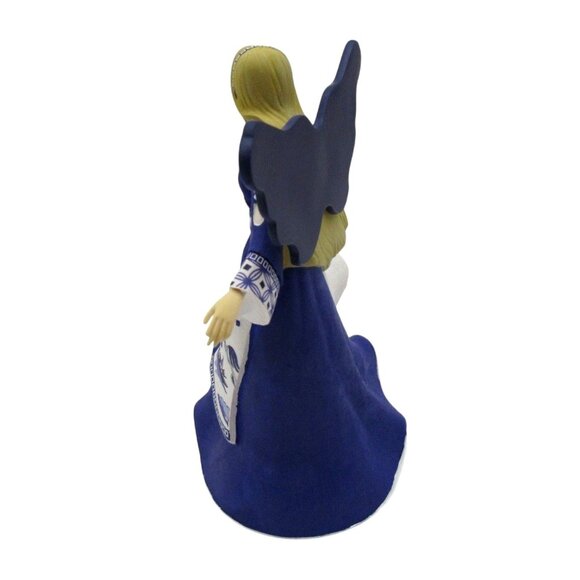 HAMILTON COLLECTION Blue Willow Sending Gentle Breezes Angel Figurine - Picture 10 of 12